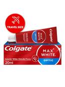 Colgate Max White Optic Whitening Travel Size Toothpaste 20ml image