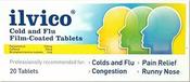 Ilvico Cold &amp; Flu Tablets 20 Pack | Cold &amp; Flu Relief Ireland | Chemco Pharmacy image