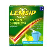 Lemsip  Cold  &amp; Flu  Hot Lemon 10PK