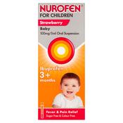 Nurofen For Children 3 months + Strawberry 200ml With  Measuring Spoon image