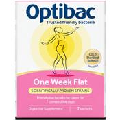 Optibac Probiotics One Week Flat 7 Sachets | Bloating Relief Probiotic Ireland | Chemco Pharmacy image