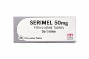 SERIMEL TABS 50MG SERTRALINE 28PK