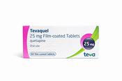 TEVAQUEL 25MG FC TABS QUETIAPINE 60PK