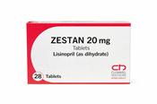 ZESTAN 20MG TABS LISINOPRIL 28PK image