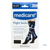 Medicare  Ladies Compression Stockings, View All Products Flight Socks – Black –  Size 6-9 image