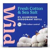 Wild Men's Cotton &amp; Sea Salt Deodorant Refill 40g