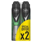 Sure Mens Anti-Perspirant Quantum Twin Pack 250ml image