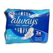 Always Ultra Day &amp; Night Sanitary Towels With Wings Size 3 9's image