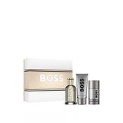 B5166 Boss Bottled (Grey) 100ml 3pc Gift Set100ml Edp Spr, 100ml Shower Gel, 75ml Deodorant Stick