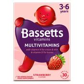 Bassetts Multivitamins Strawberry Flavoured Pastilles 30's 3-6 Years image