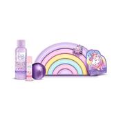Baylis &amp; Harding Beauticology Cosmic Unicorn Pop Beauty Pencil Case Gift Set60ml Unicorn Candy Shower Creme, 45g Unicorn Candy Bath Bomb, 5g Strawberry Candy Lip Balm image