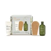 Baylis &amp; Harding Wellness Glow &amp; Restore Gift Set300ml Bottle Bath &amp; Shower Gel, 130ml Body Lotion, Wash Mitt