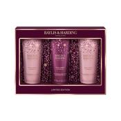 Baylis &amp; Harding Wild Cherry &amp; Vanilla Luxury Hand Treats Gift Set3 x 50ml Tube Hand Creams image