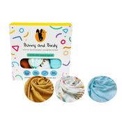 Bunny &amp; Birdy 3 Ultra Soft Muslin Cloths 60cm x 60cm image