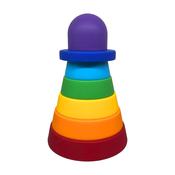 Bunny &amp; Birdy 7pc Rainbow Stacker 6m+