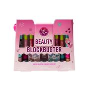 Chit Chat Beauty Blockbuster Gift Set4 x 4ml Water Based Nail Varnishes, 4 x 3.8ml Lip Glosses, 3g Blusher, 2 x Eyeshadow Palettes, 3.8g Mascara, 3.8g Clear Brow Gel, Nail File, Mirror image