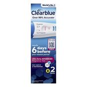 Clearblue Ultra Early Advanced Detection Pregnancy Test - 2 Test image