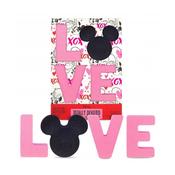 Disney Minnie Mickey Totally Devoted LOVE Bath Fizzers 4 x 60g Raspberry &amp; Honeydew Bath Fizzers image