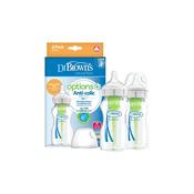 Dr Brown's Options+ Anti Colic 2pk Bottle Wide Neck 270ml image