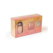 Elysium Spa Sparkling Zest 3pc Bath Gift Set85g Bergamot &amp; Ginger Candle, 200g White Jasmine &amp; Eucalyptus Bath Salts, 50g Vanilla &amp; Sandalwood Bath Bomb image