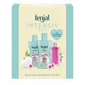 Fenjal Intensive 4pc Gift Set200ml Shower Cream, 200ml Body Milk, 50ml Oil &amp; Foam Bath, 90g Cream Soap image