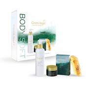 Green Angel Body Soft Gift Set200ml Seaweed Body Lotion, 100ml Seaweed &amp; Vitamin E Hand Cream, 50ml Lavendar Soap
