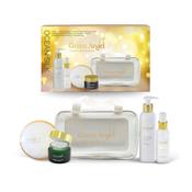 Green Angel Ocean Silk Skincare Gift Set200ml Seaweed Cleansing Lotion, 50ml Seaweed &amp; Collagen Face Cream, 100ml Seaweed Facial Toner, Cleansing Pad, Luxury Bag image
