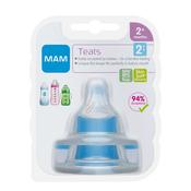 MAM Medium Flow Level 2 Twin Pack Teats 2+ Months image