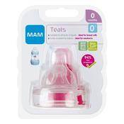 MAM Newborn Level 0 Twin Pack Teats 0 Months image