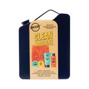 Man'Stuff Clean Machine Gift SetReusable Tin, Wash Mitt, 30ml Face &amp; Body Wash, 30ml Shaving Cream, 75ml Hair &amp; Beard Wash, 30g Epsom Salts