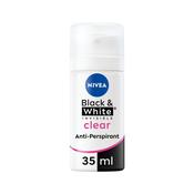Nivea Black &amp; White Invisible Deodorant Spray 35mlTravel Size image