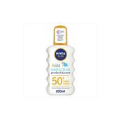 Nivea Sun Protect &amp; Care Kids Sensitive Spray Spf50+ 200ml image