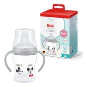 Nuk Perfect Match Disney Mickey Mouse Temperature Control Black Learner Bottle 150ml 6 Months+ image