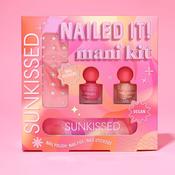 Sunkissed Nailed It Mani Kit2 x 3.5ml Nail Polish, Nail Polish, Nail File, Nail Stickers image