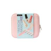 Technic French Manicure CaseBeauty Case, 3 x 12ml Nail Varnishes, Nail Stamper, Toe Separator, Nail File