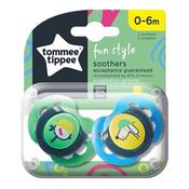 Tommee Tippee Fun Style Twin Pack Soother 0-6 Months (5730) image