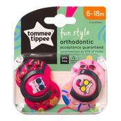 Tommee Tippee Fun Style Twin Pack Soother 6-18 Months (5830) image
