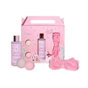 Utopia Headband Gift Set200ml Bath &amp; Shower Gel, 2 x 50g Bath Fizzers, Headband