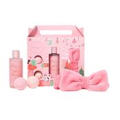 Utopia Headband Gift Set200ml Bath &amp; Shower Gel, 2 x 50g Bath Fizzers, Headband
