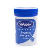 Valupak Evening Primrose Oil 1000Mg Capsules 30's image