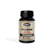 Valupak Ferroval Iron &amp; Vitamin C 45-70mg Capsules 30's image