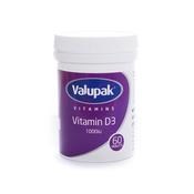 Valupak Vitamin D3 1000Iu Tablets 60's image