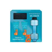 Xpel On Track Train And Maintain Gift Set140ml 3 In 1 Body Wash, 140ml 2 In 1 Body &amp; Face Moisturiser, 500ml Water Bottle image