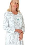 Long Sleeve Button Through Pretty Floral Nightdress Marlon Ma33554 - Cherche La Femme image