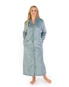 Zip Down House Coat Cosy Green Slenderella HC06317 - Cherche La Femme