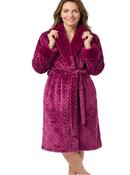 Marlon Burgundy Dressing Gown MA50046 - Cherche La Femme image