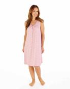 Gaspe Super Soft Sleeveless Pink Nightdress GLW2701 - Cherche La Femme