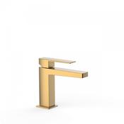 Slim Tres-Single lever washbasin tap Matt Gold