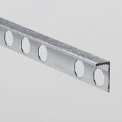 Brushed Chrome 10mm Straight Edge Tile Trim 2.5m