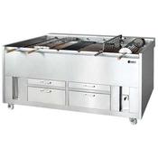 Grelhaco ROC1-072 Robata Charcoal Chargrill with 7 Rotating Spits